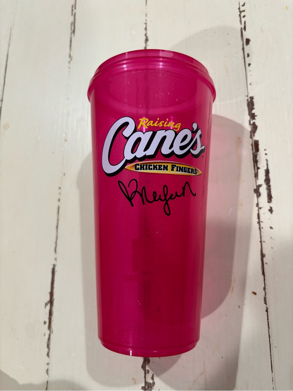 Raising Cane’s x Megan Moroney Pink Reusable Tumbler
